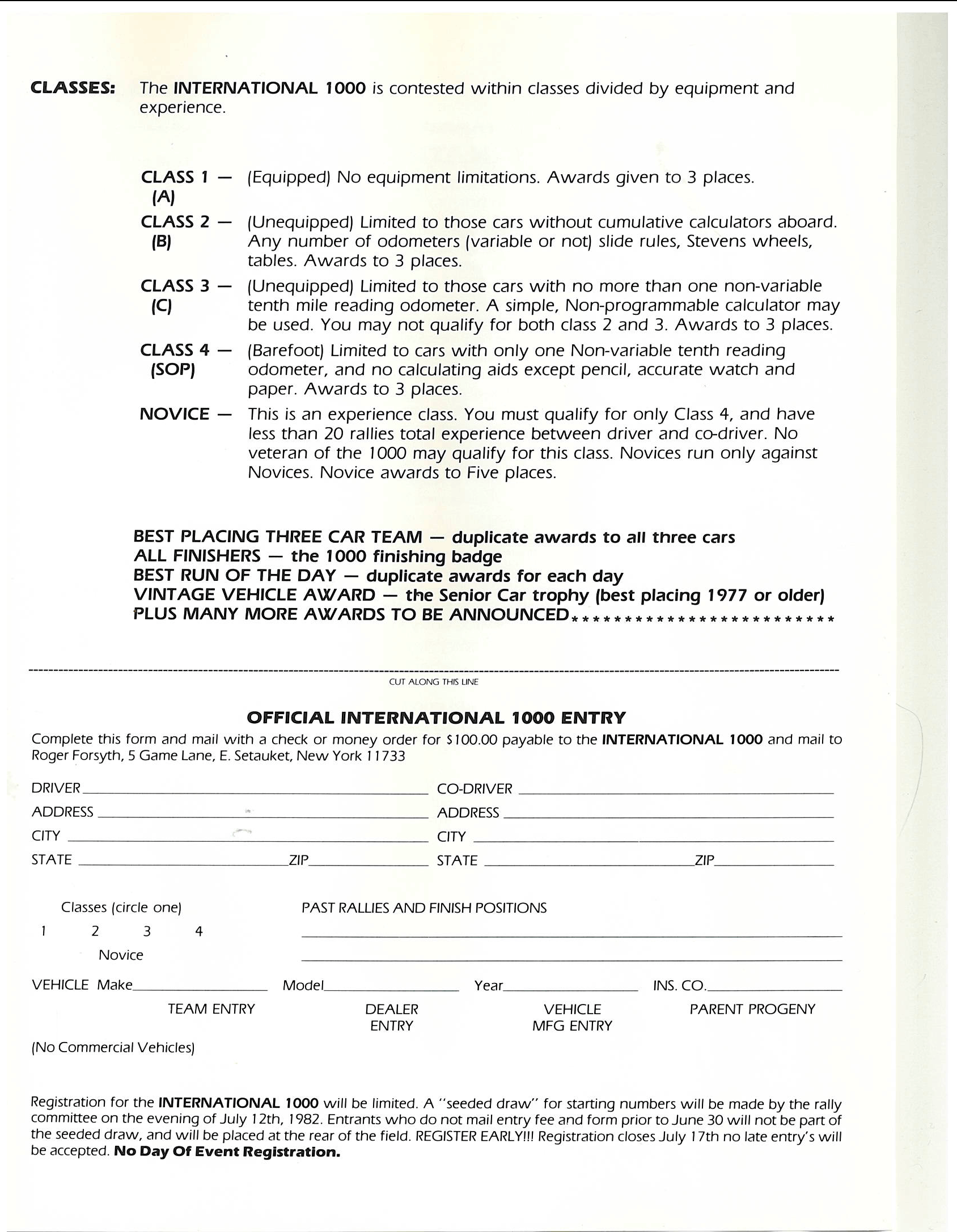 International 1000 Rally 1981