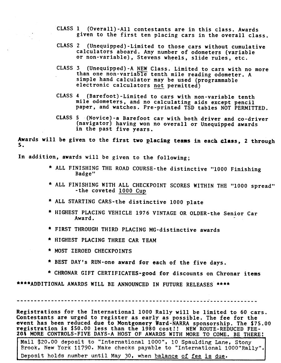 International 1000 Rally 1981