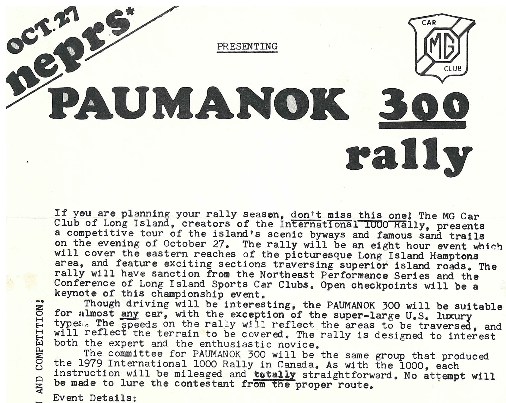 Paumanok Trails 1979