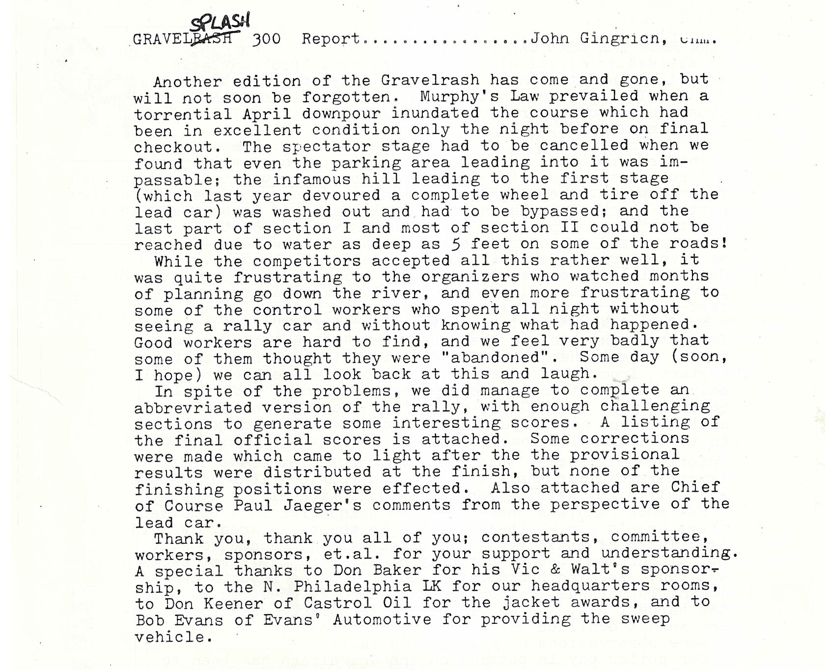 Vic & Walt's Gravelrash 300 1981