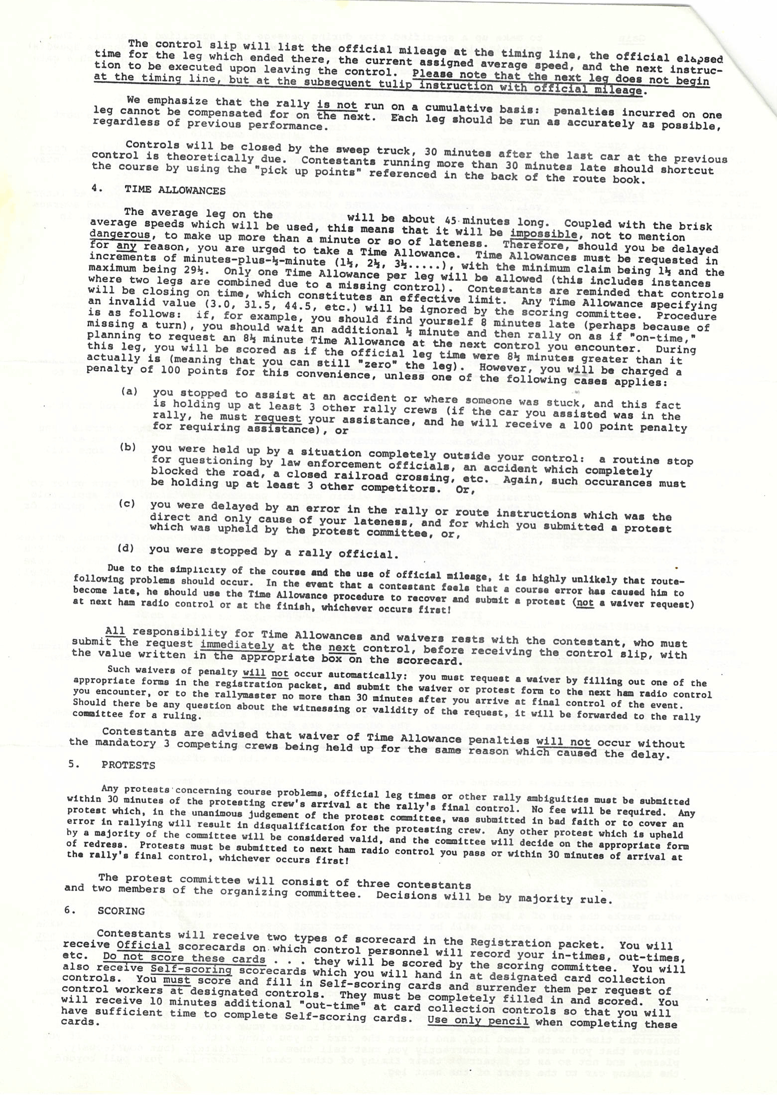 Wellsboro Forest Rally 1982