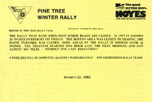 The Winter Rally 1982